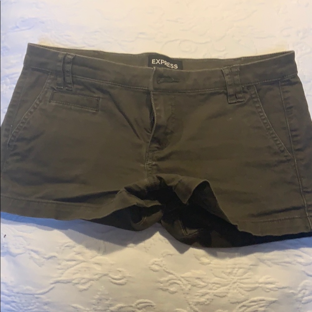 Express low rise chino shorts